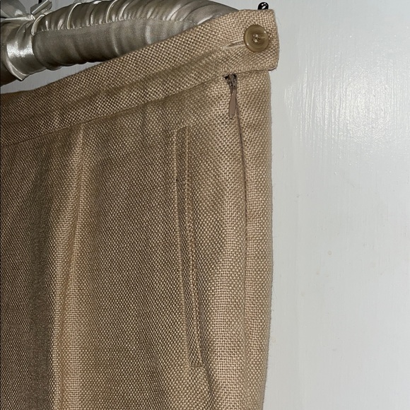 Vintage Beige Linen Trousers - Picture 3 of 8